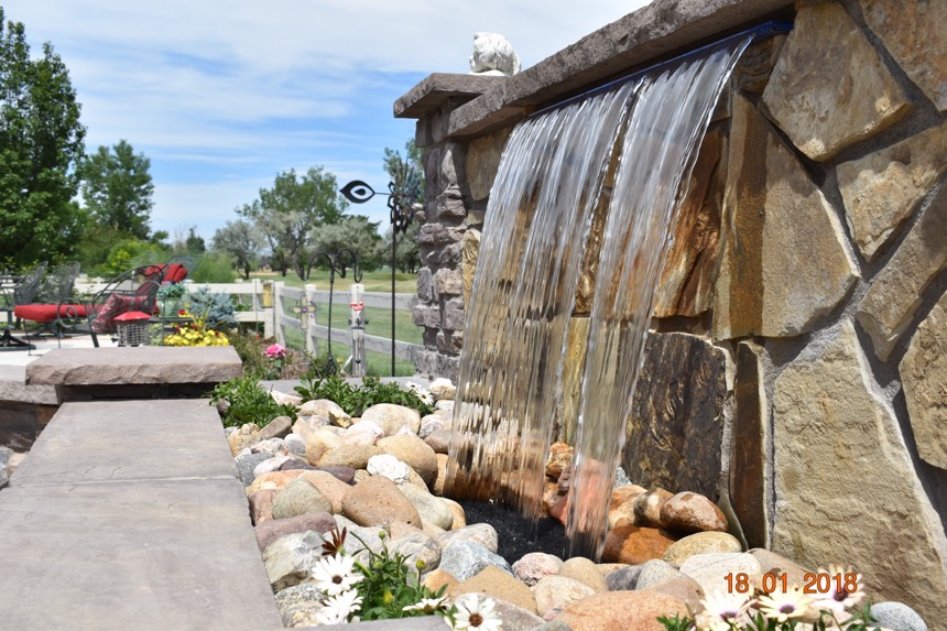 Custom brick wall built in Cheyenne Wyoming by F Masonry
