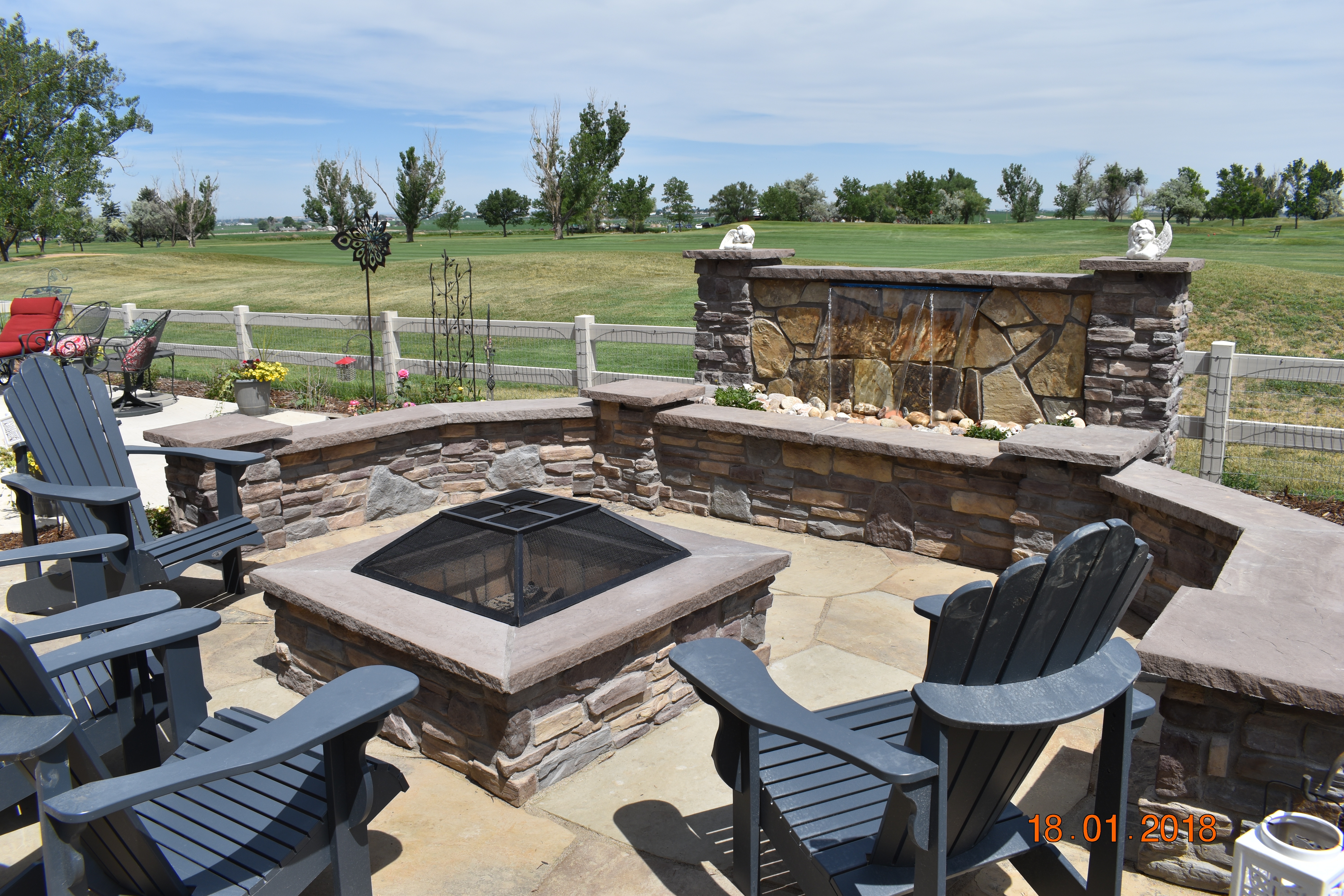Custom brick wall built in Cheyenne Wyoming by F Masonry