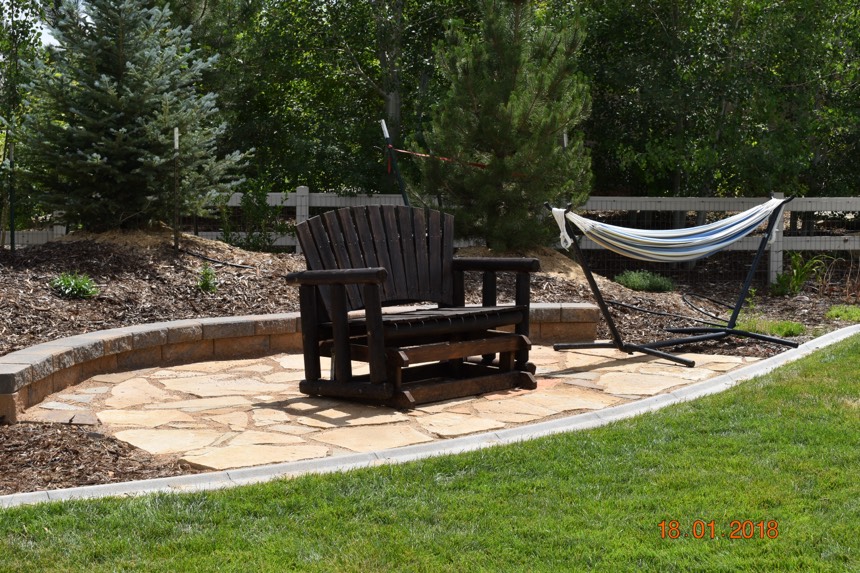 Custom patio built in Cheyenne Wyoming by F Masonry