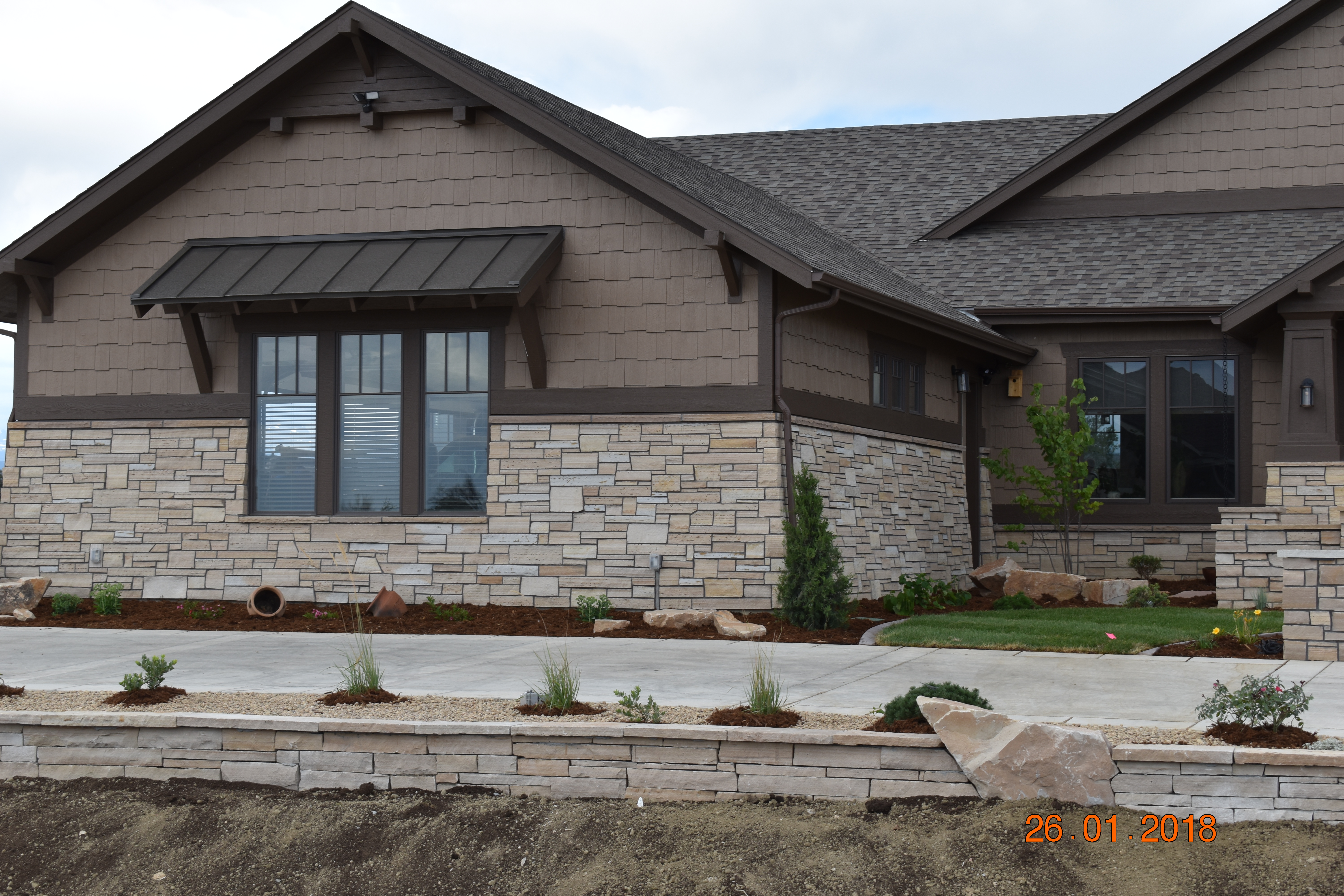 Custom brick wall built in Cheyenne Wyoming by F Masonry