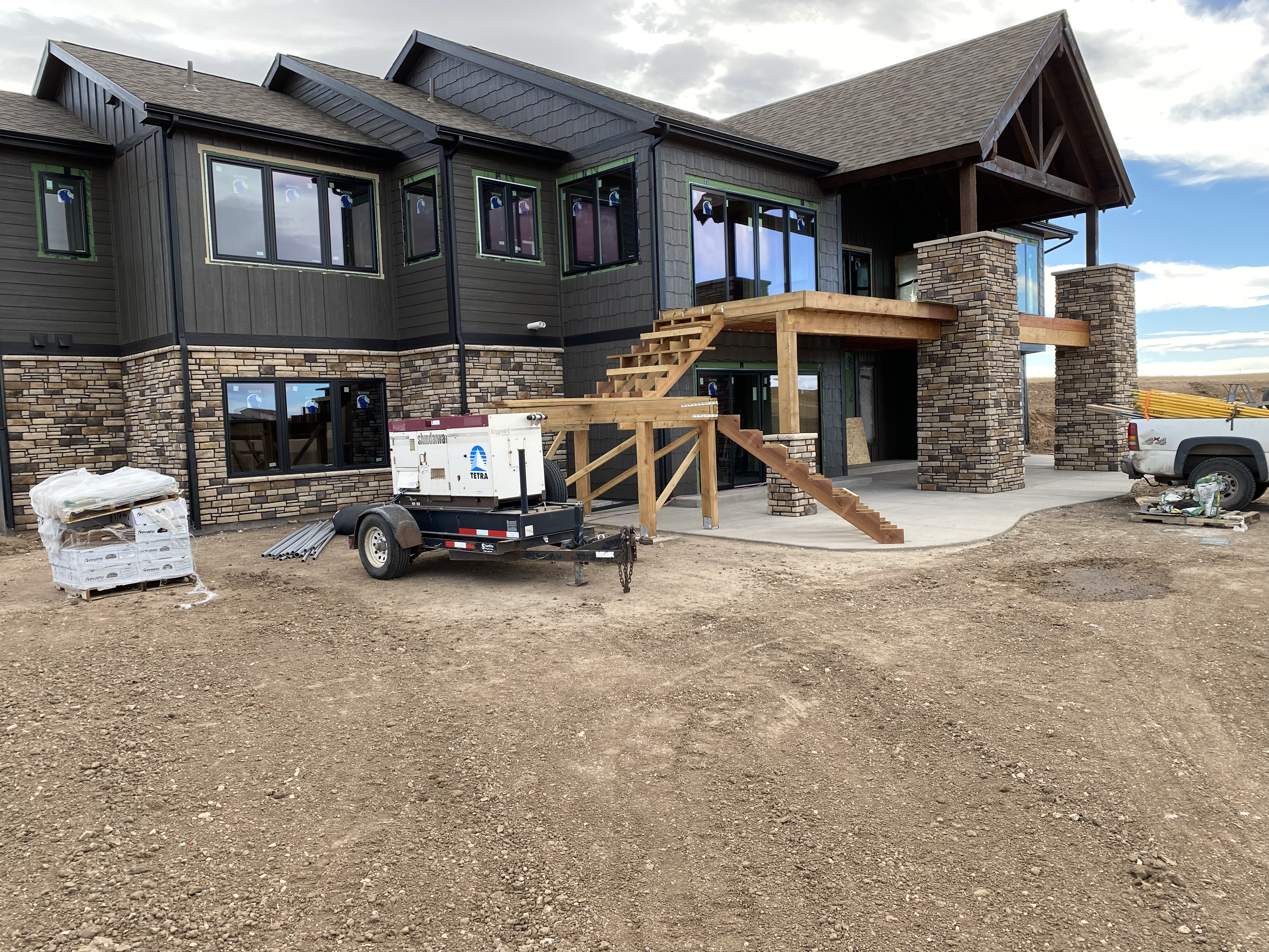 Custom brick wall built in Cheyenne Wyoming by F Masonry
