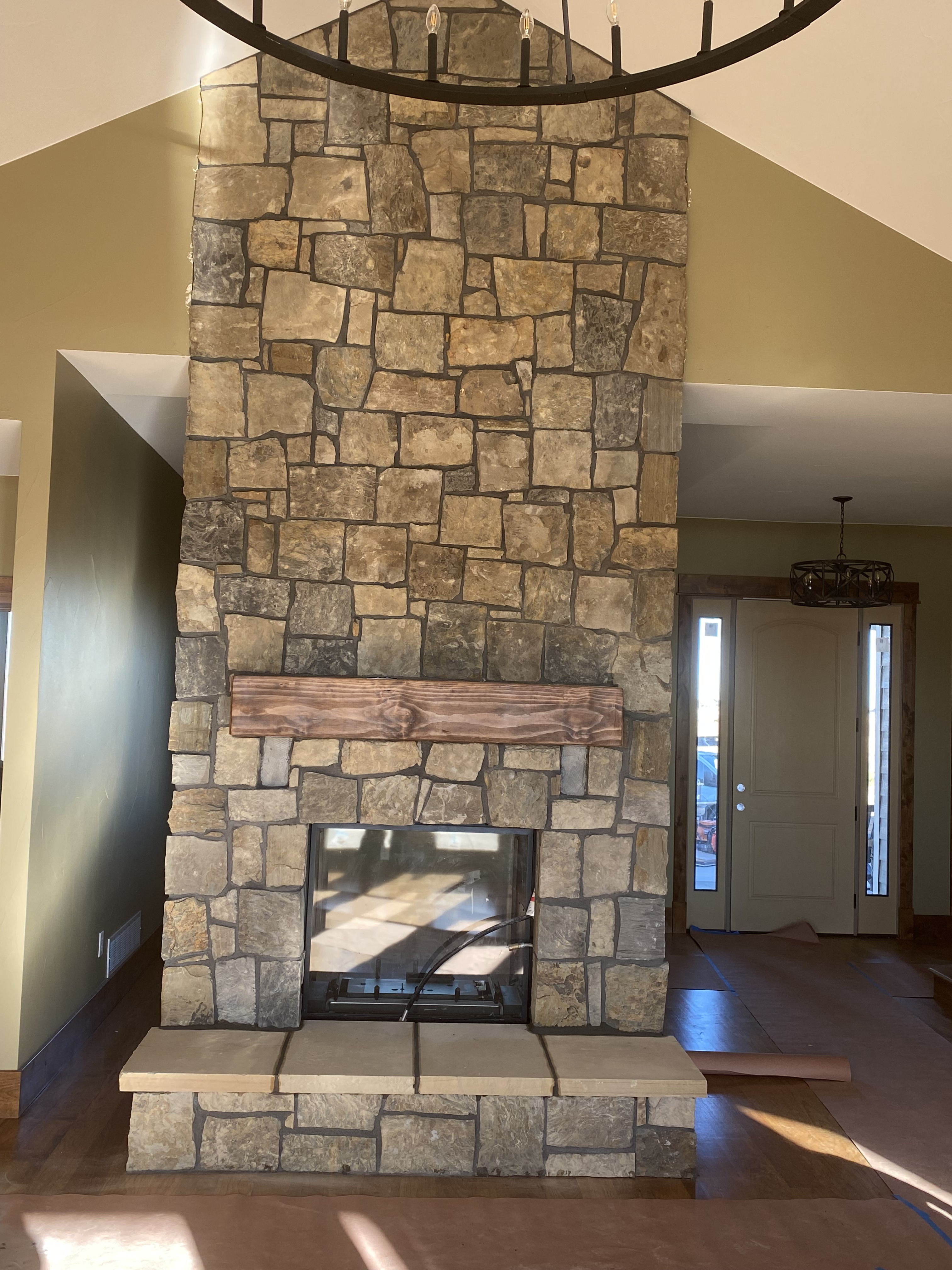 Custom brick wall built in Cheyenne Wyoming by F Masonry