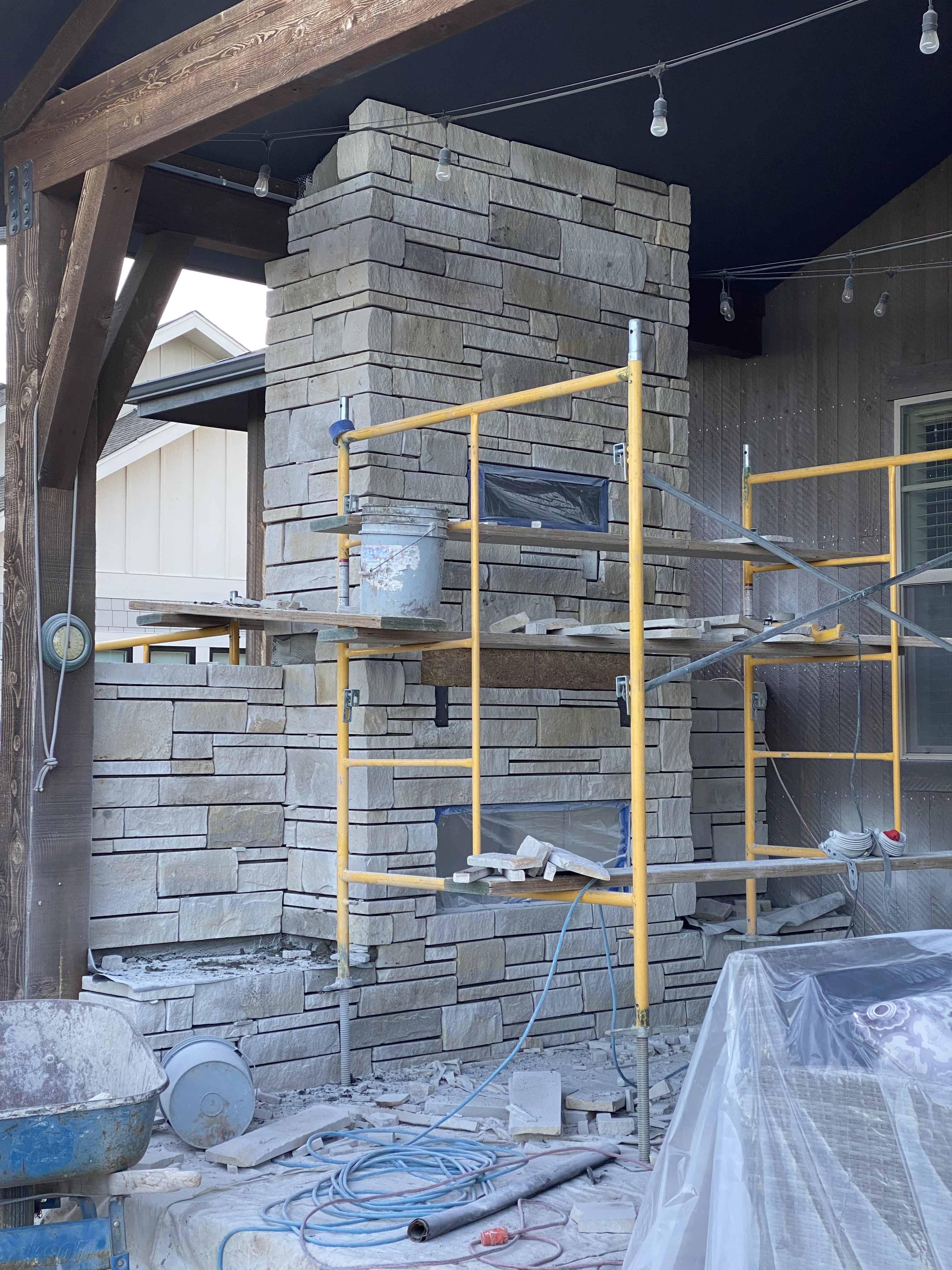 Custom patio built in Cheyenne Wyoming by F Masonry