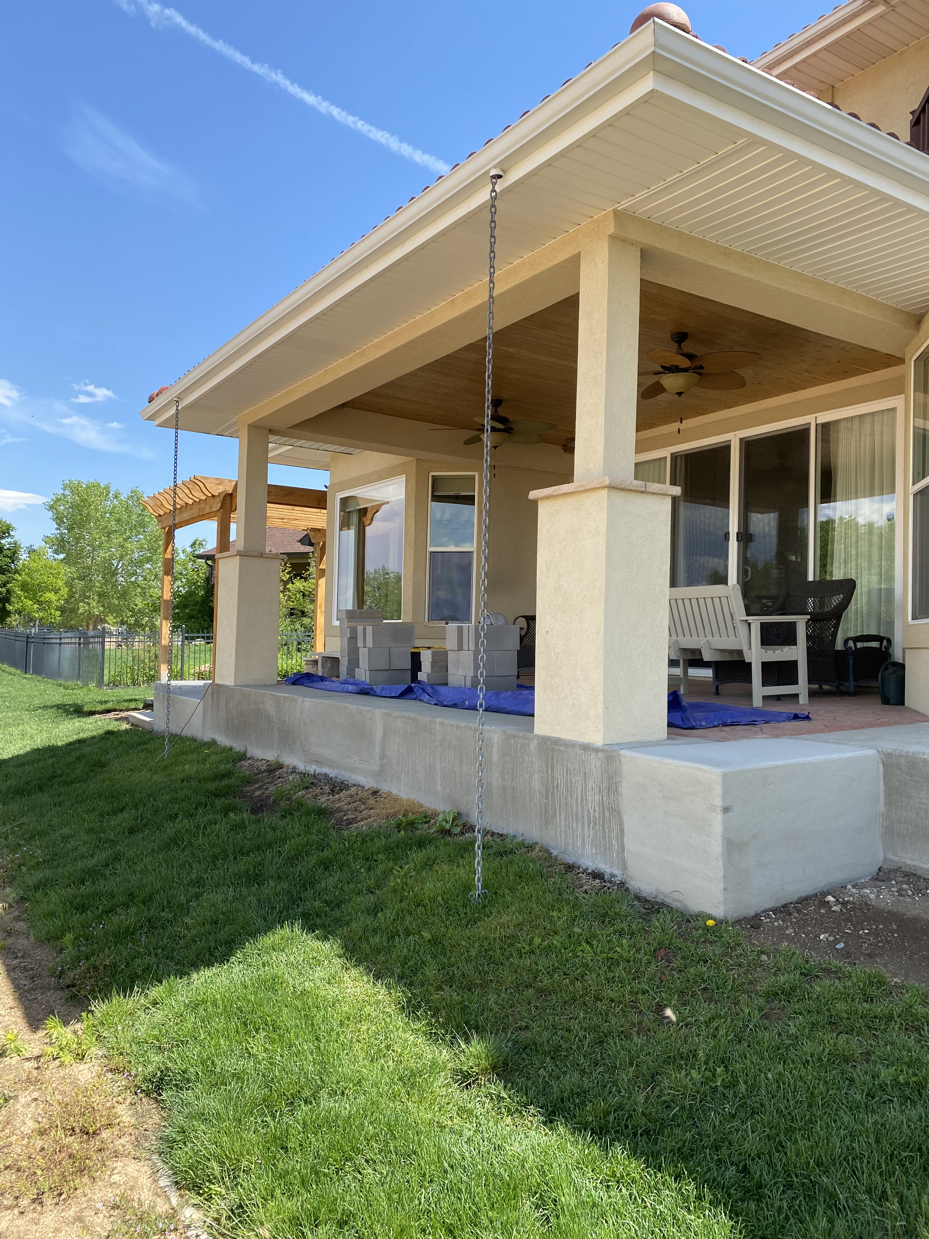 Custom stucco by F Masonry in greeley colorado