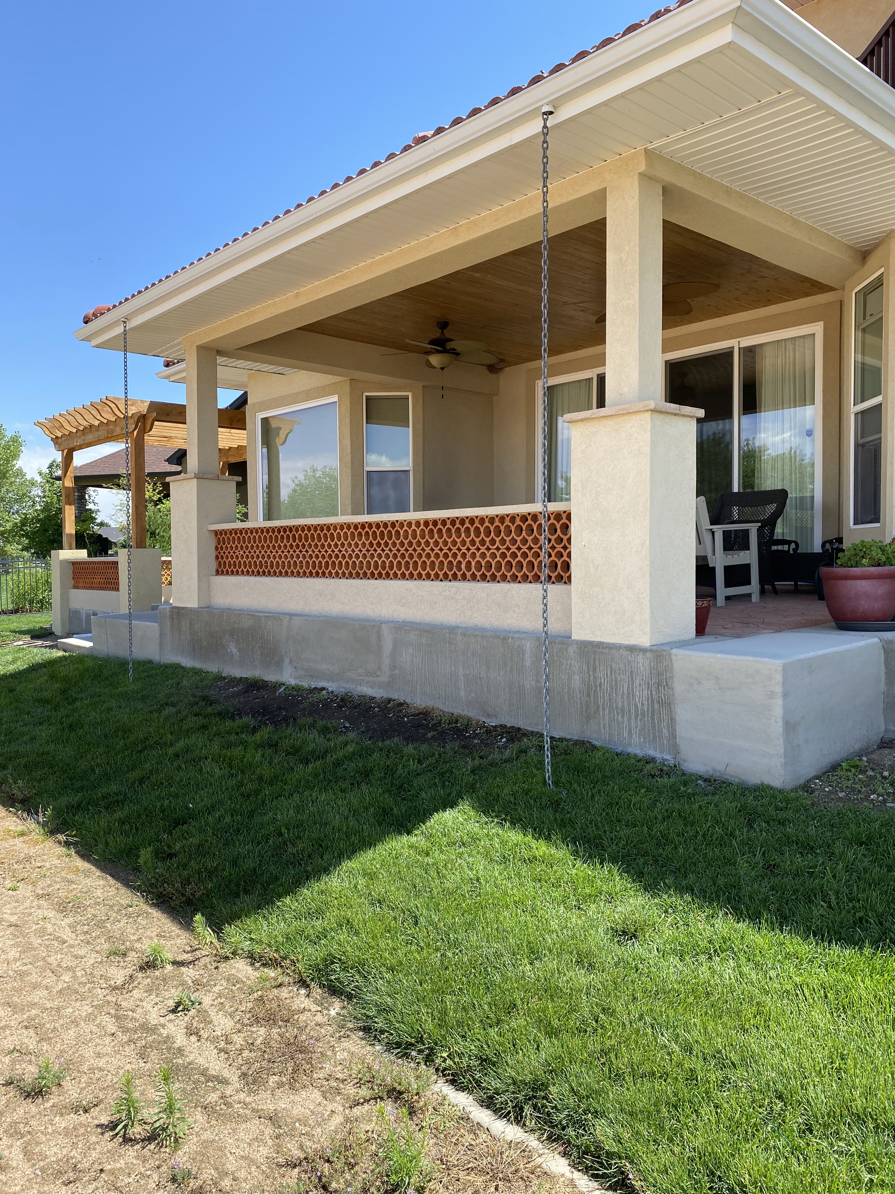 Custom stucco by F Masonry in greeley colorado