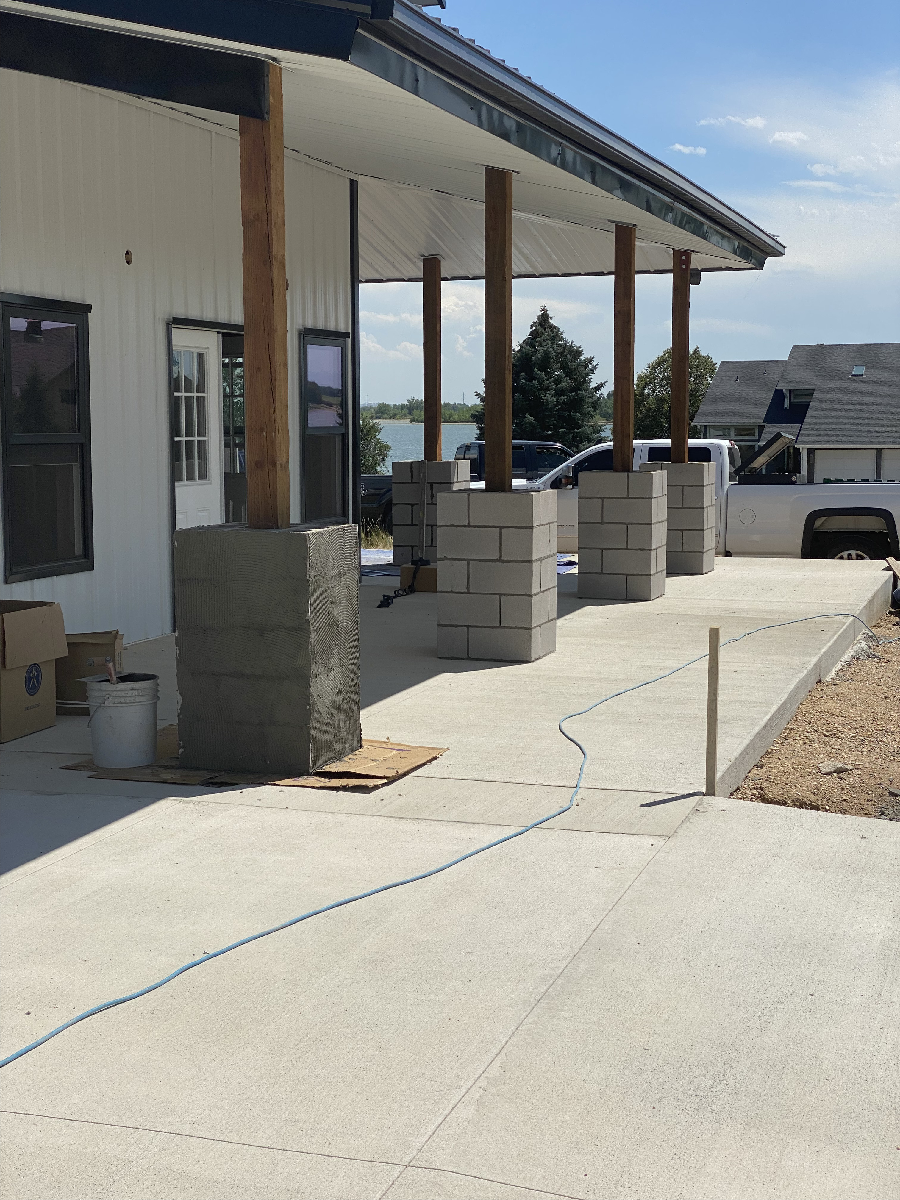 Custom brick wall built in Cheyenne Wyoming by F Masonry