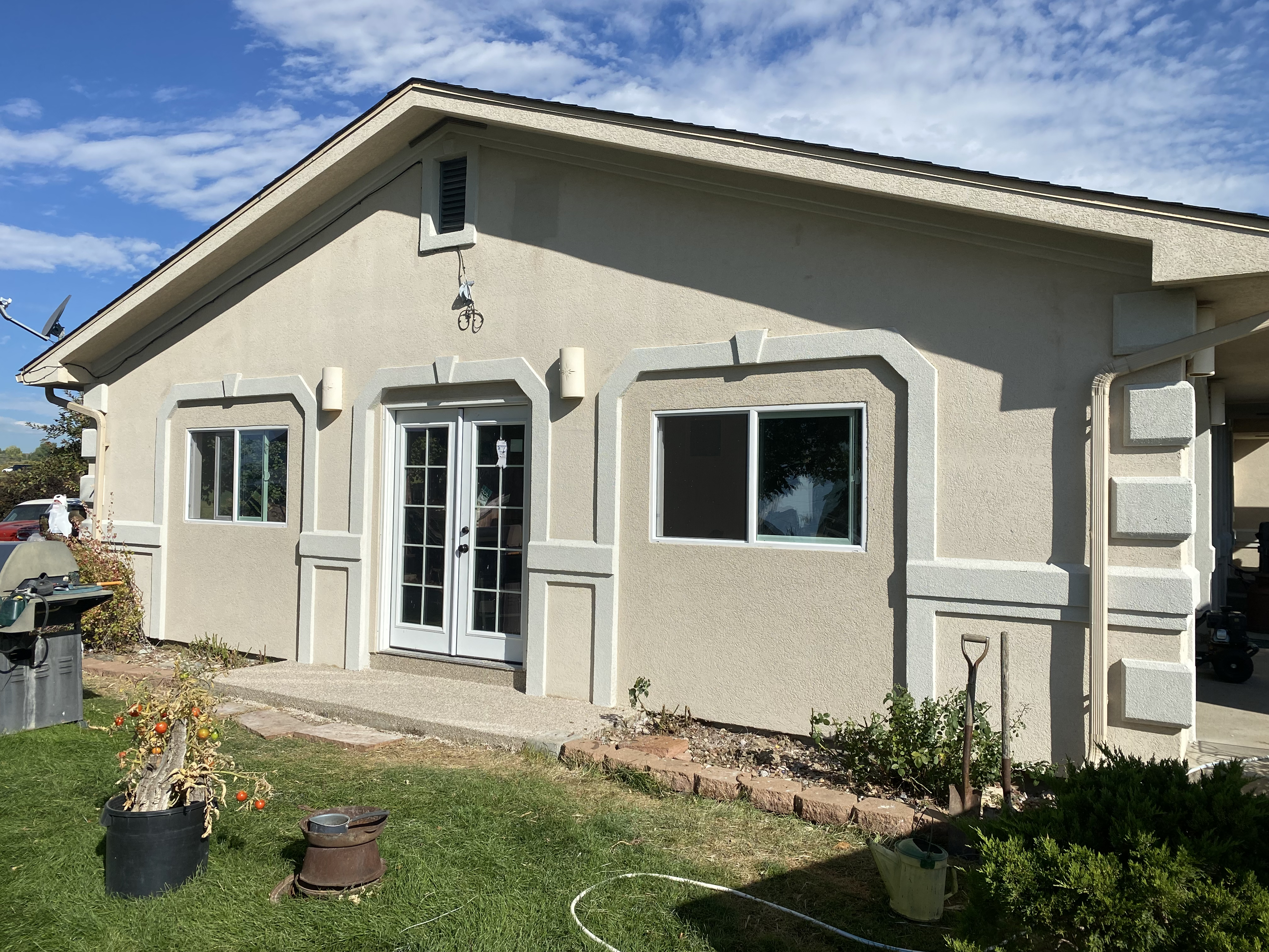 Custom stucco by F Masonry in greeley colorado