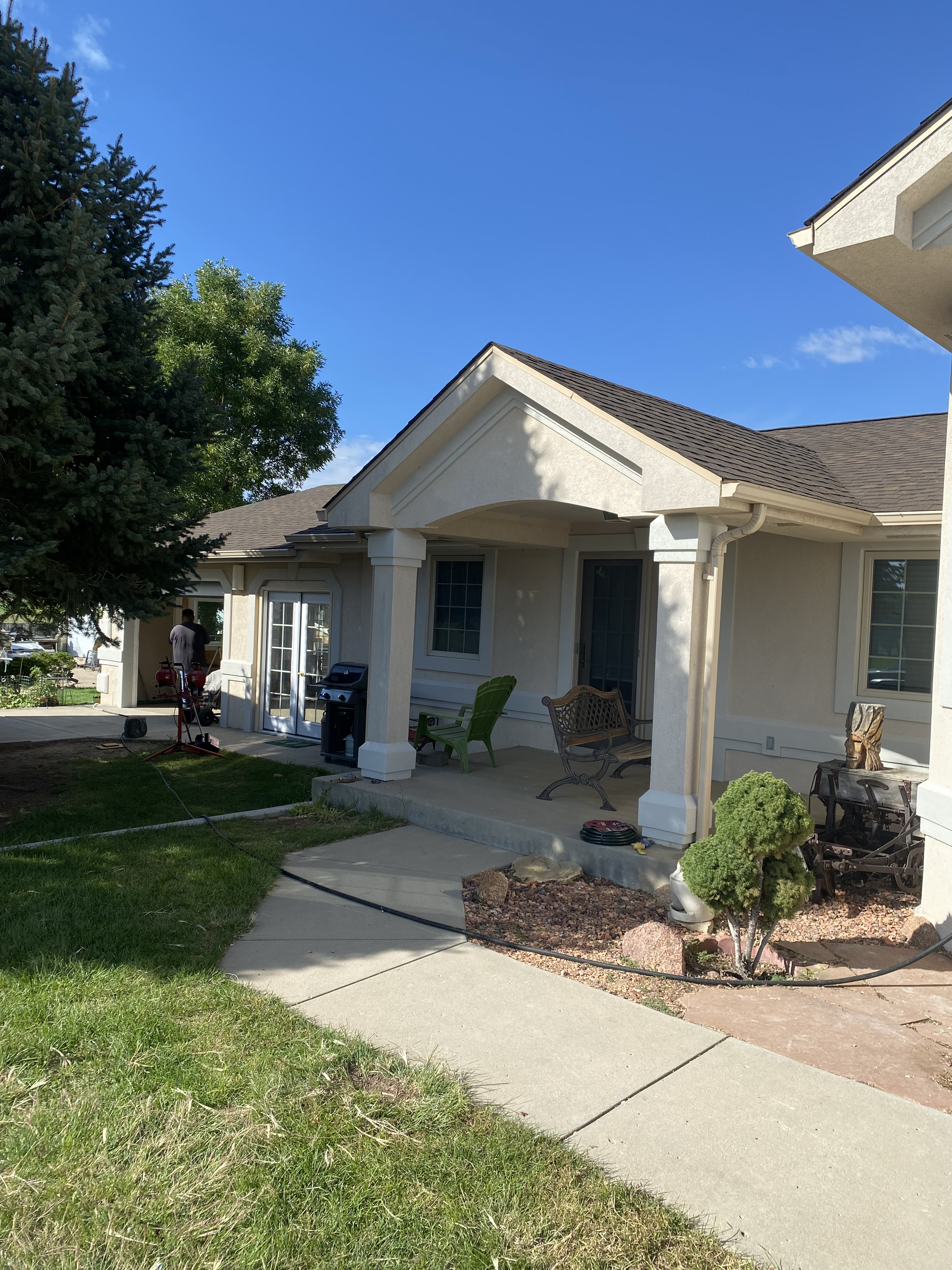 Custom stucco by F Masonry in greeley colorado