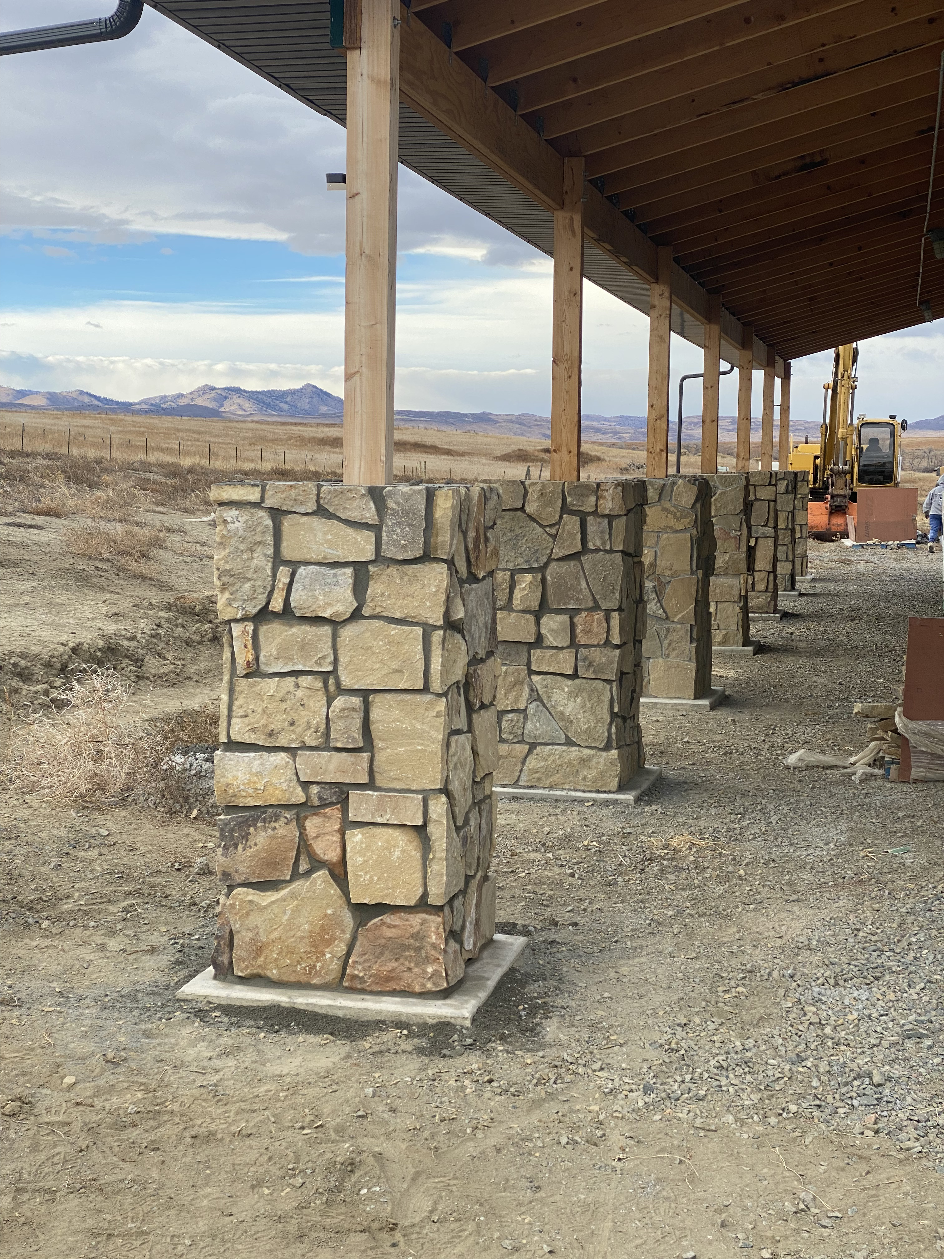 Custom brick wall built in Cheyenne Wyoming by F Masonry